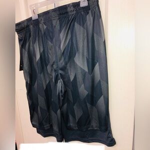 2pk Boys dri fit moisture wicking black & green multi‎ shorts size 6/7 new